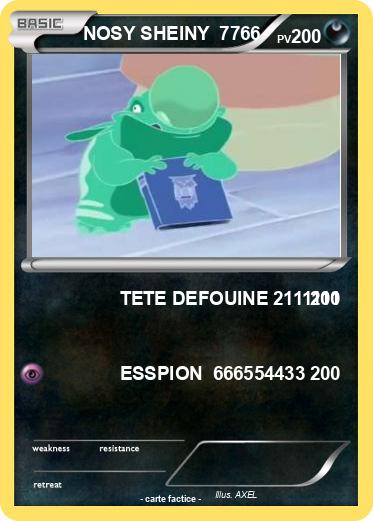 Pokemon NOSY SHEINY  7766