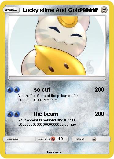 Pokemon Lucky slime And Gold slime