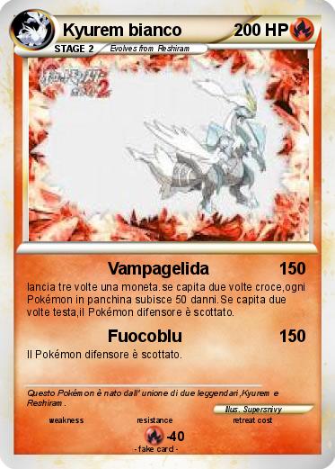 Pokemon Kyurem bianco