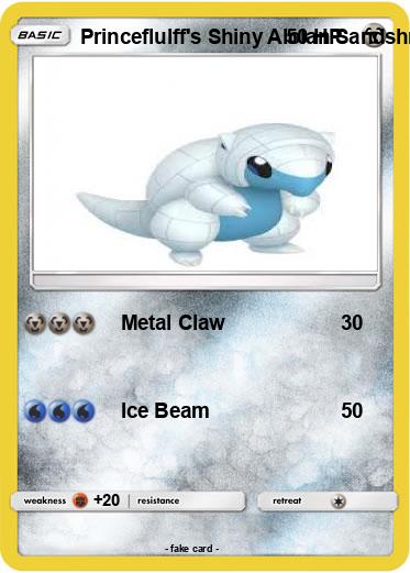 Pokemon Princeflulff's Shiny Alolan Sandshrew
