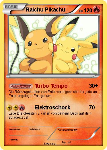 Pokemon Raichu Pikachu