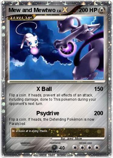 Pokemon Mew and Mewtwo