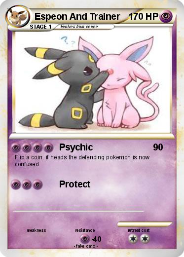 Pokemon Espeon And Trainer
