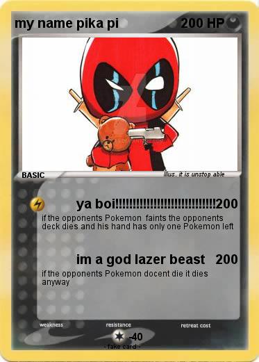 Pokemon my name pika pi