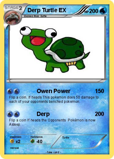 Pokemon Derp Turtle EX