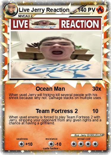 Pokemon Live Jerry Reaction