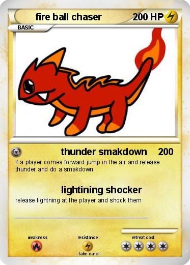 Pokemon fire ball chaser