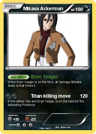 Pokemon Mikasa Ackerman