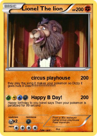 Pokemon Lionel The lion