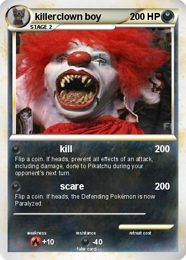 Pokemon killerclown boy