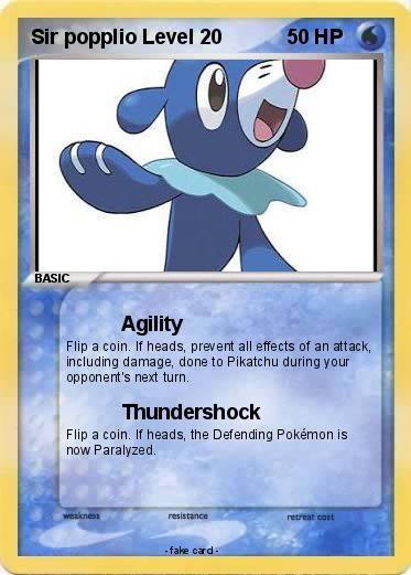 Pokemon Sir popplio Level 20