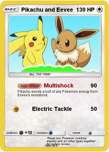 Pokemon Pikachu and Eevee