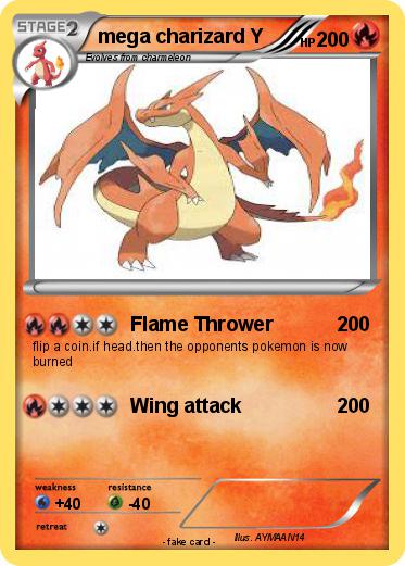 Pokemon mega charizard Y