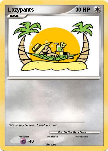 Pokemon Lazypants