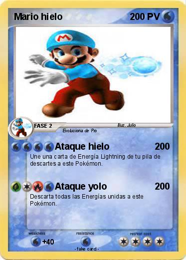 Pokemon Mario hielo