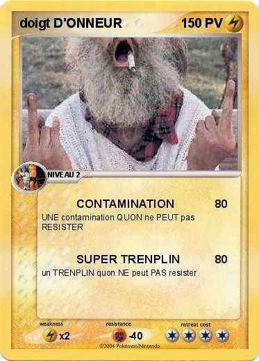 Pokemon doigt D'ONNEUR