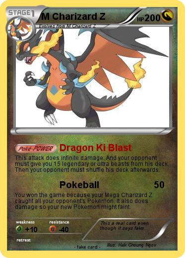 Pokemon M Charizard Z