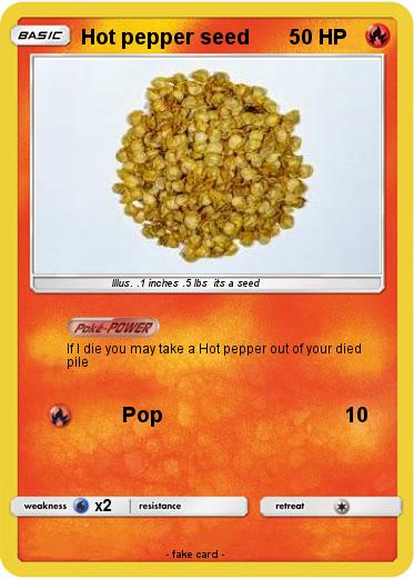 Pokemon Hot pepper seed