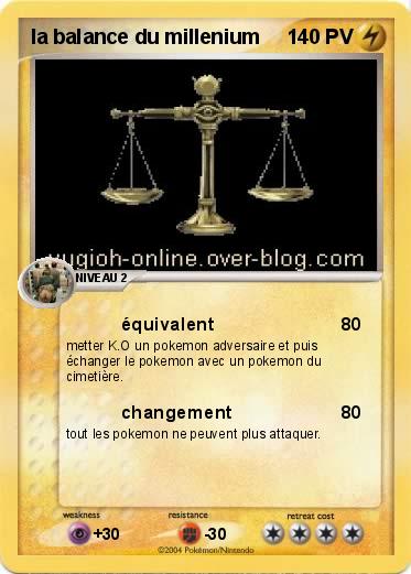 Pokemon la balance du millenium