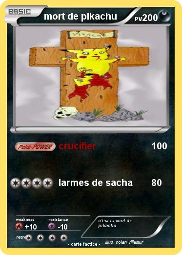 Pokemon mort de pikachu