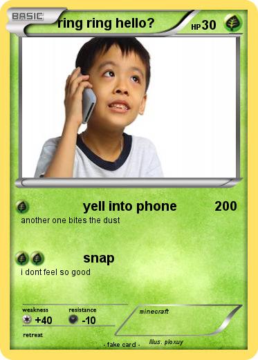 Pokemon ring ring hello?