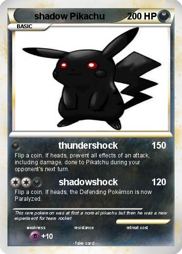 Pokemon shadow Pikachu