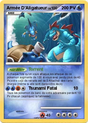 Pokemon Armée D'Aligatueur