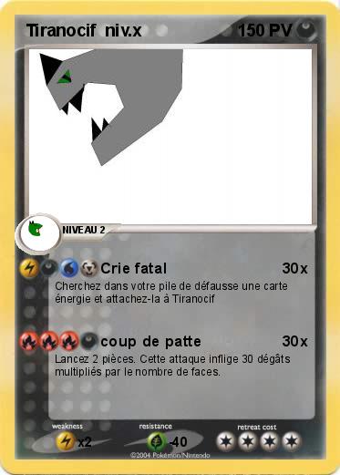 Pokemon Tiranocif  niv.x
