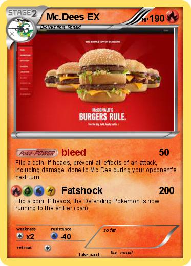 Pokemon Mc.Dees EX
