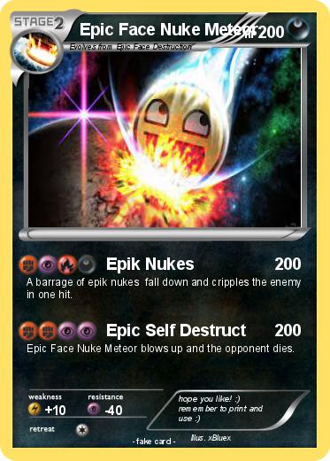 Pokemon Epic Face Nuke Meteor