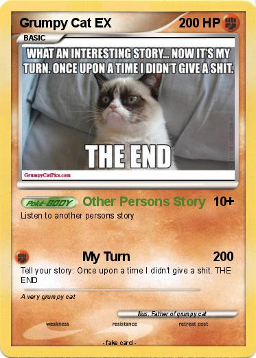 Pokemon Grumpy Cat EX