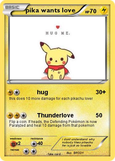 Pokemon pika wants love