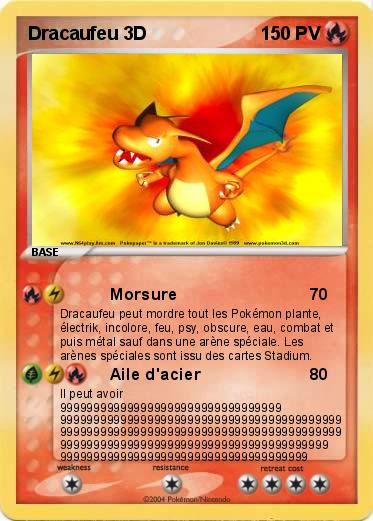 Pokemon Dracaufeu 3D