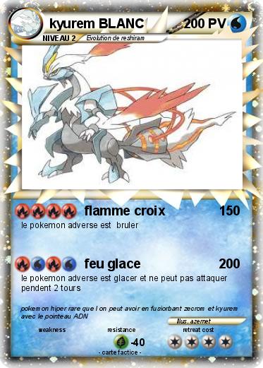Pokemon kyurem BLANC