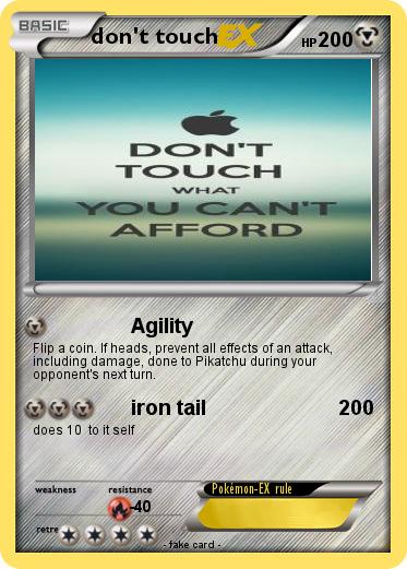 Pokemon don't touch