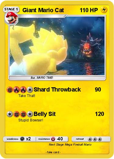 Pokemon Giant Mario Cat