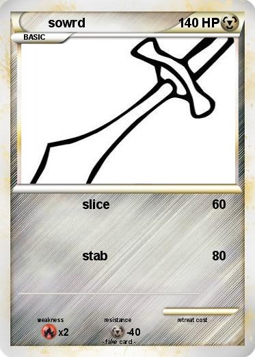 Pokemon sowrd