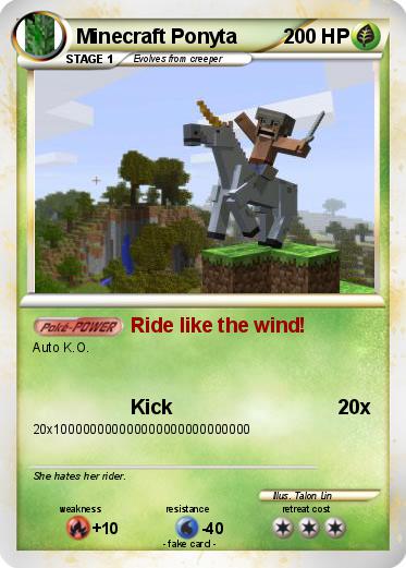 Pokemon Minecraft Ponyta