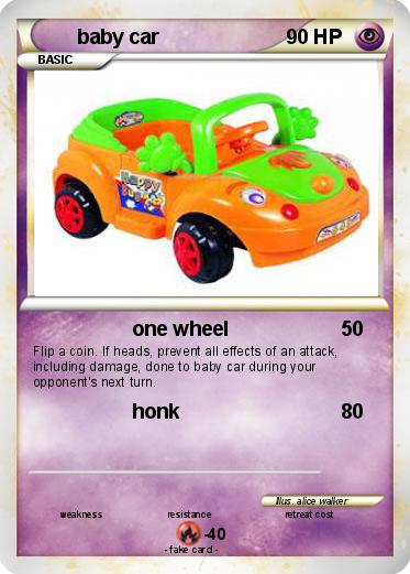 Pokemon baby car