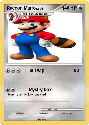 Pokemon Raccon Mario