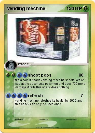 Pokemon vending mechine