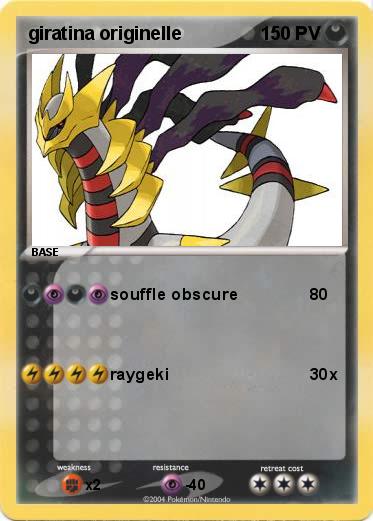 Pokemon giratina originelle