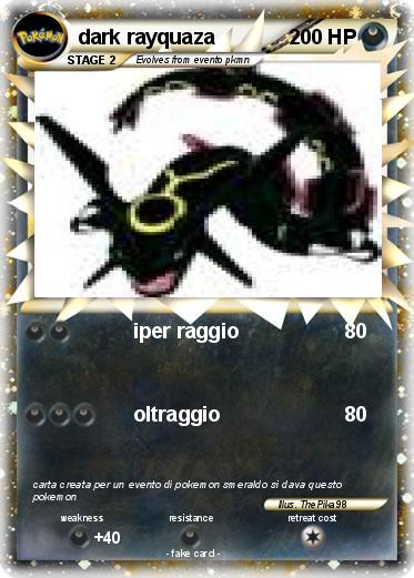 Pokemon dark rayquaza