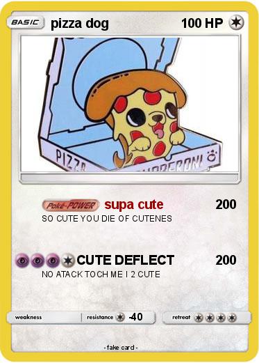 Pokemon pizza dog