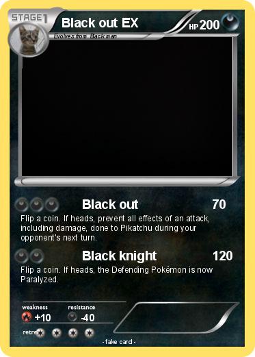 Pokemon Black out EX