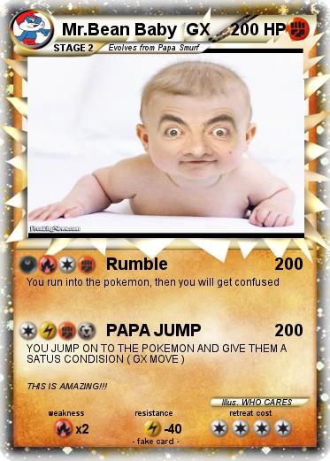 Pokemon Mr.Bean Baby  GX