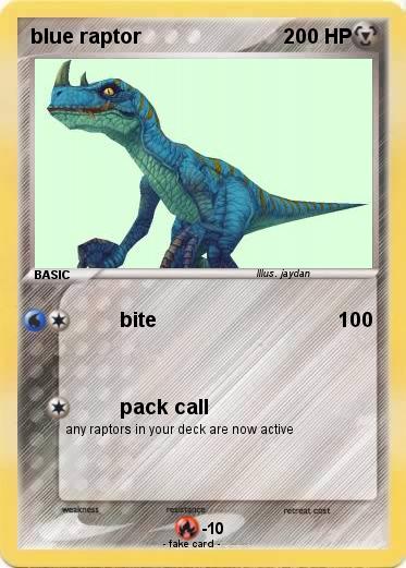Pokemon blue raptor