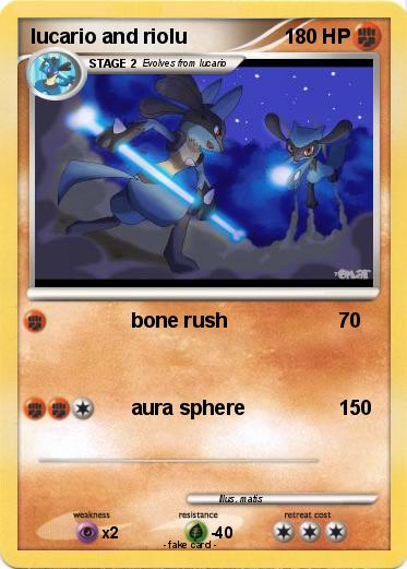 Pokemon lucario and riolu