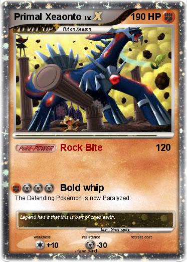 Pokemon Primal Xeaonto