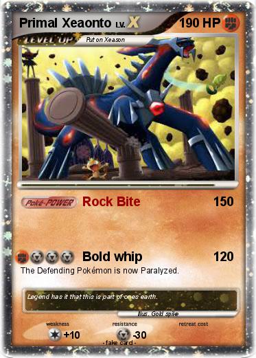 Pokemon Primal Xeaonto